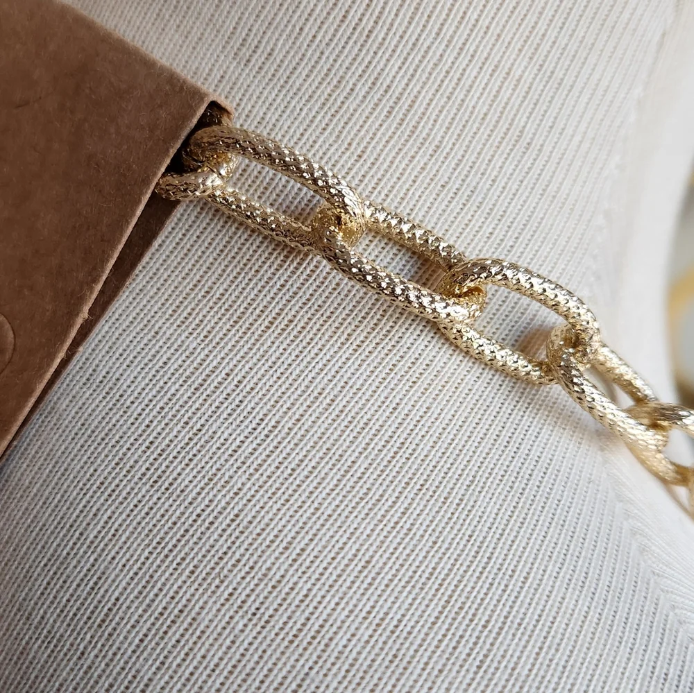 Pleasantly Peach, Tan, Gold & Brown Chain Necklace - Picture 14 of 16